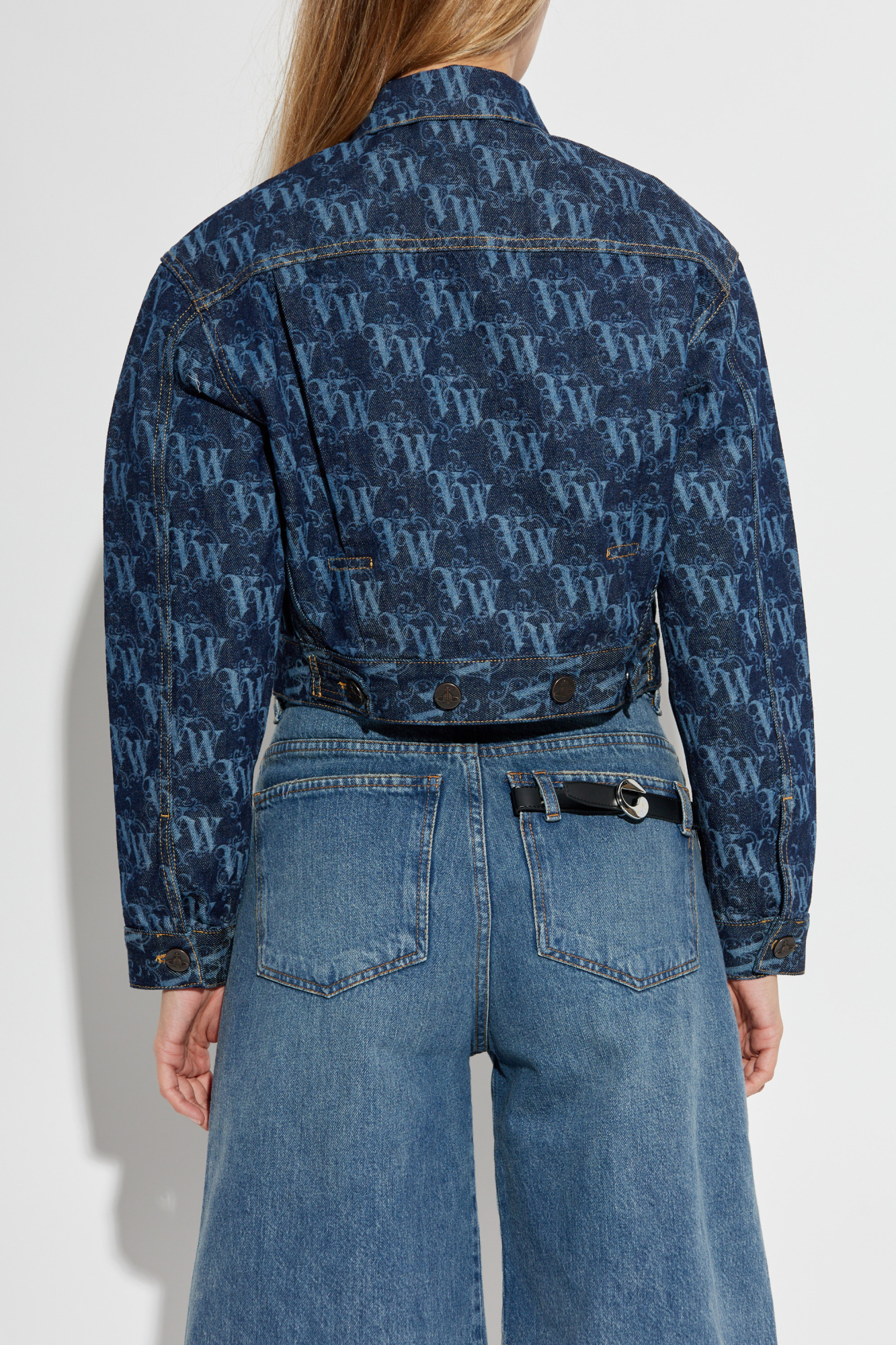 【新品】Bibiy VANESSA JACKET NAVY Navy Washed denim blouson jacket | PRADA